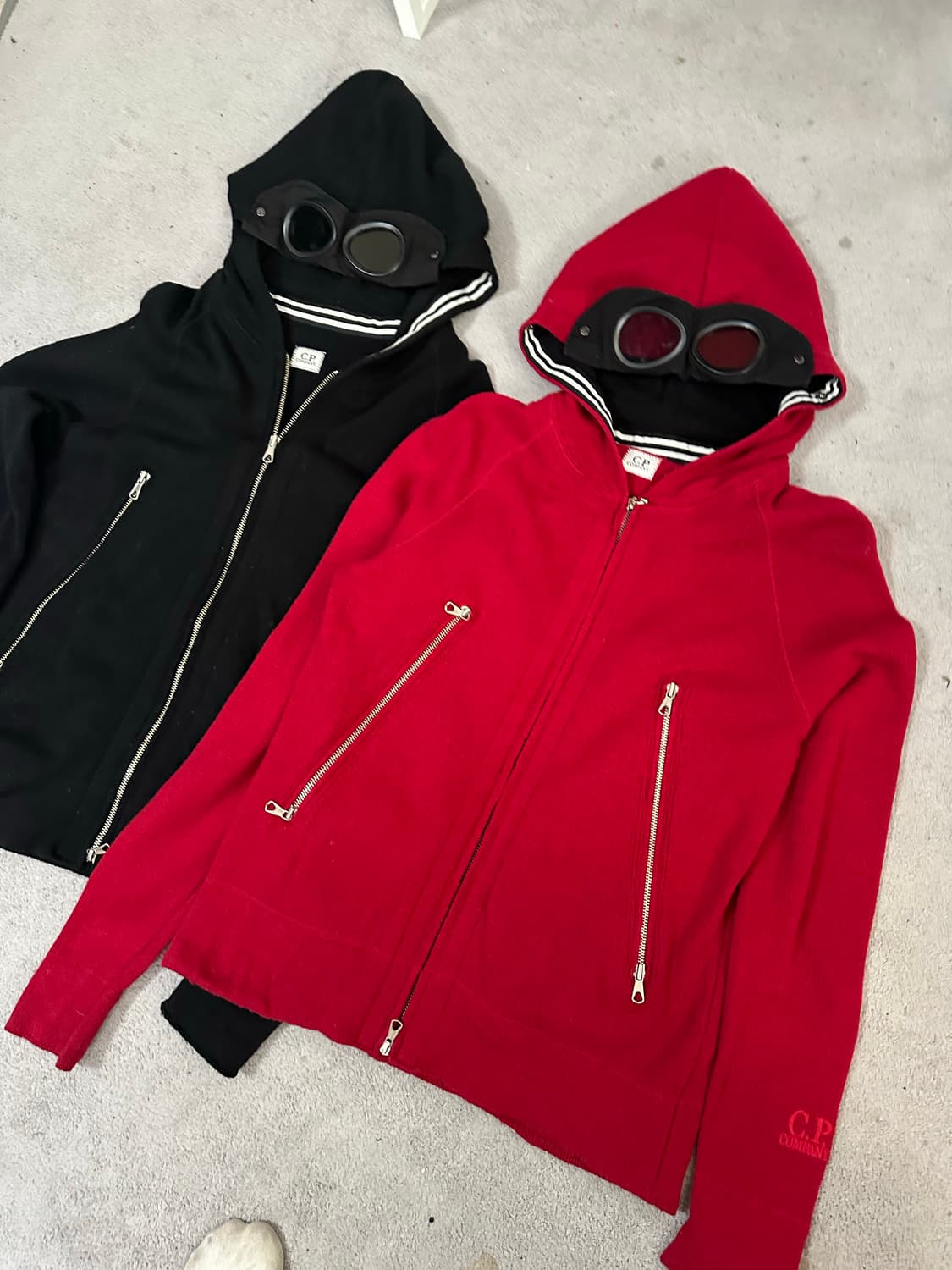 씨피컴퍼니 고글 니트 후드집업( 95-90) 정품  상품이미지1