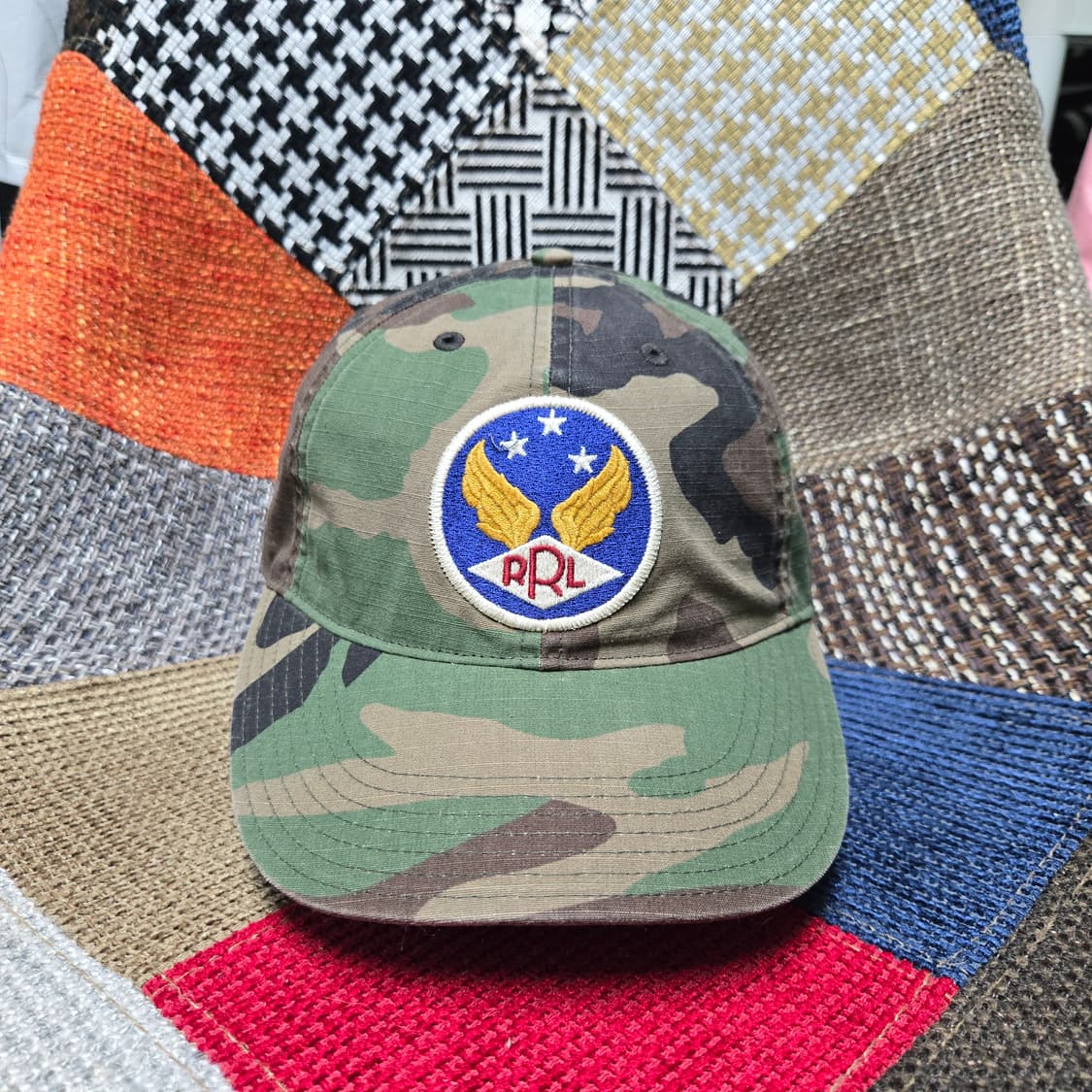 OS RRL 더블알엘 윙로고 카모 볼캡 새상품 상품이미지1