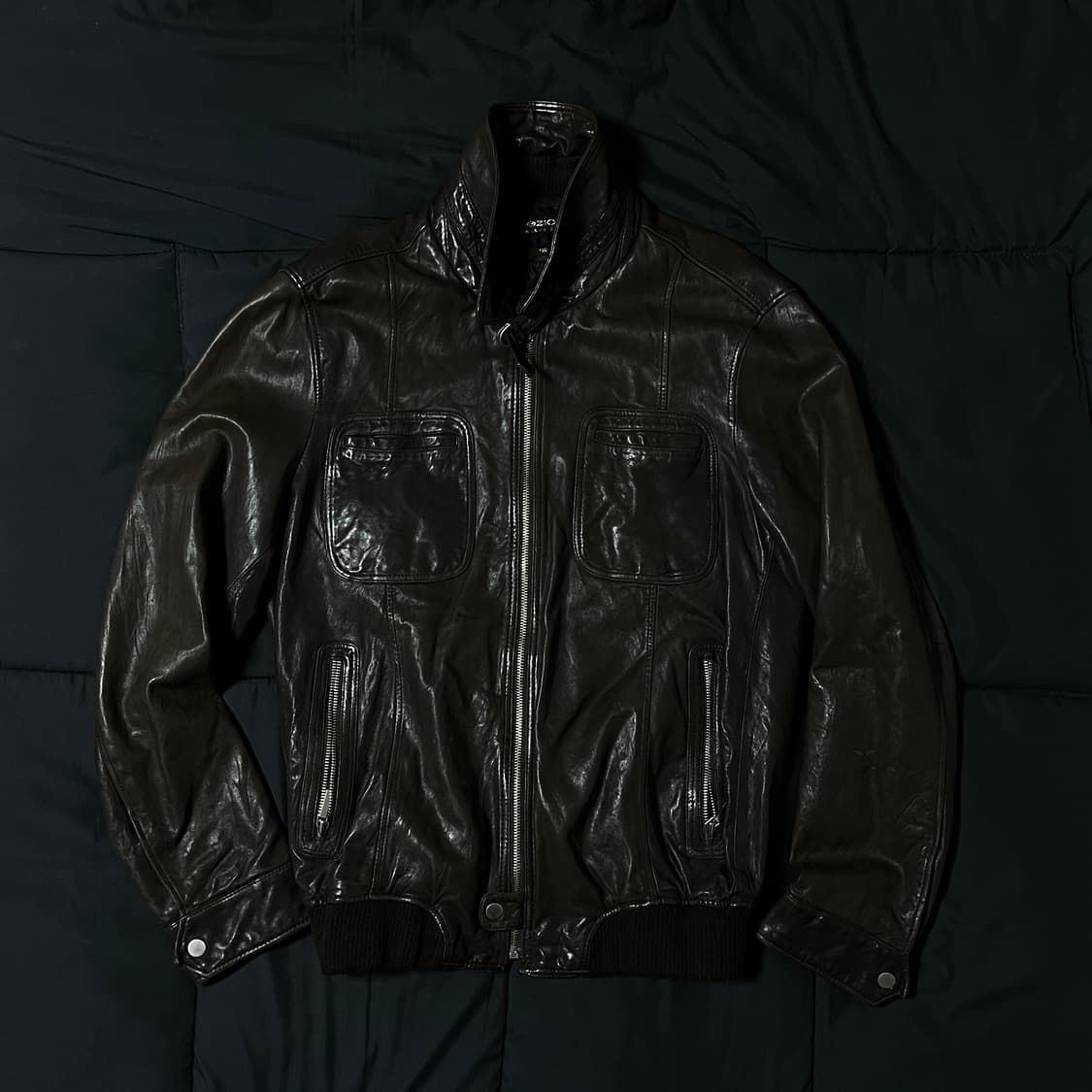 양가죽 레더 자켓 브라운 상품이미지2