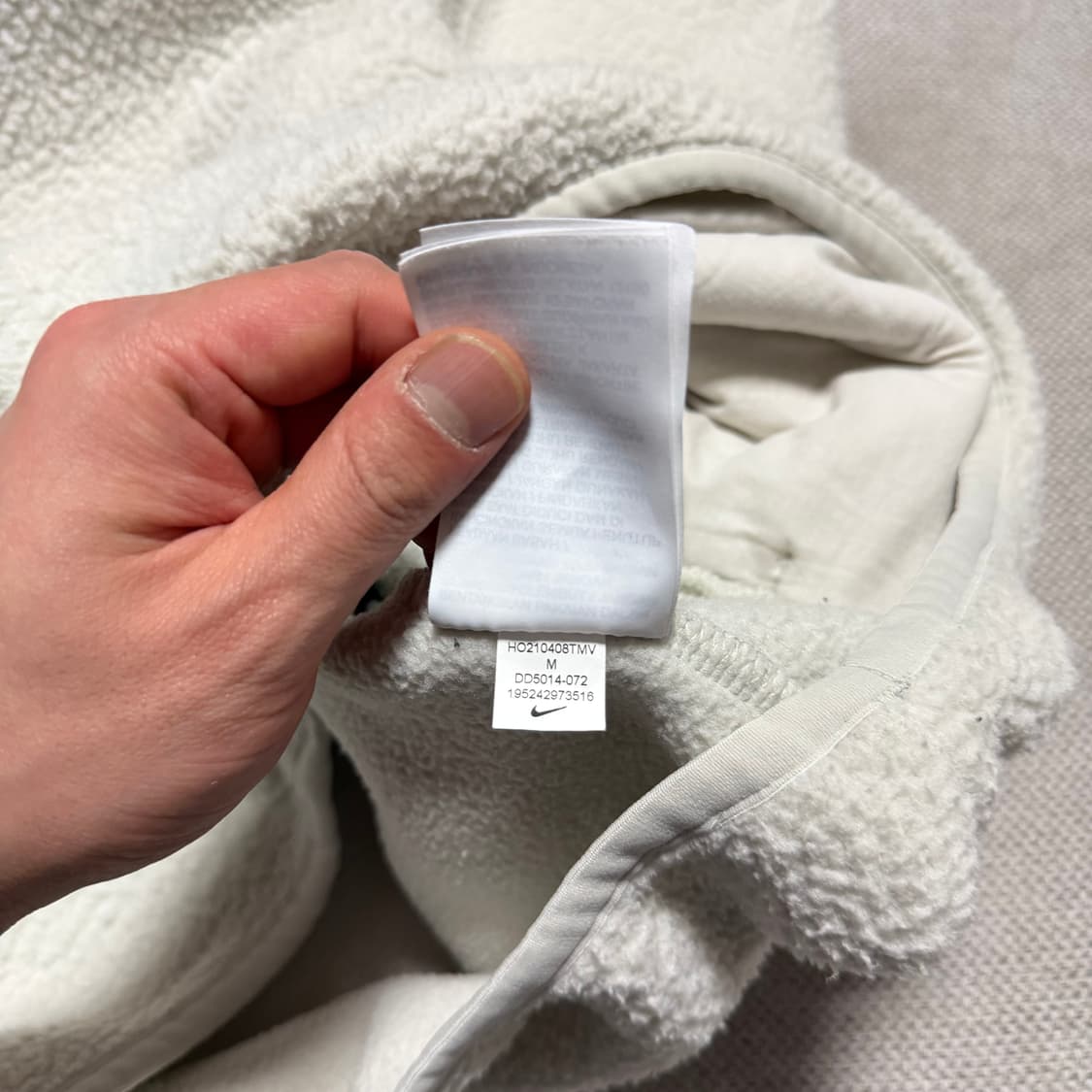 나이키 NSW 에센셜+ 셰르파 풀오버 후드 라이트 본 상품이미지6