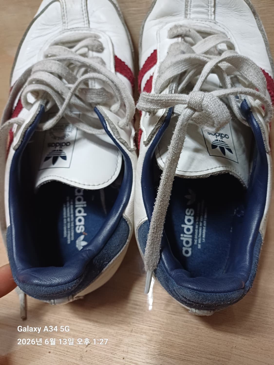 240 아디다스 삼바 빈티지 화이트 운동화 상품이미지6