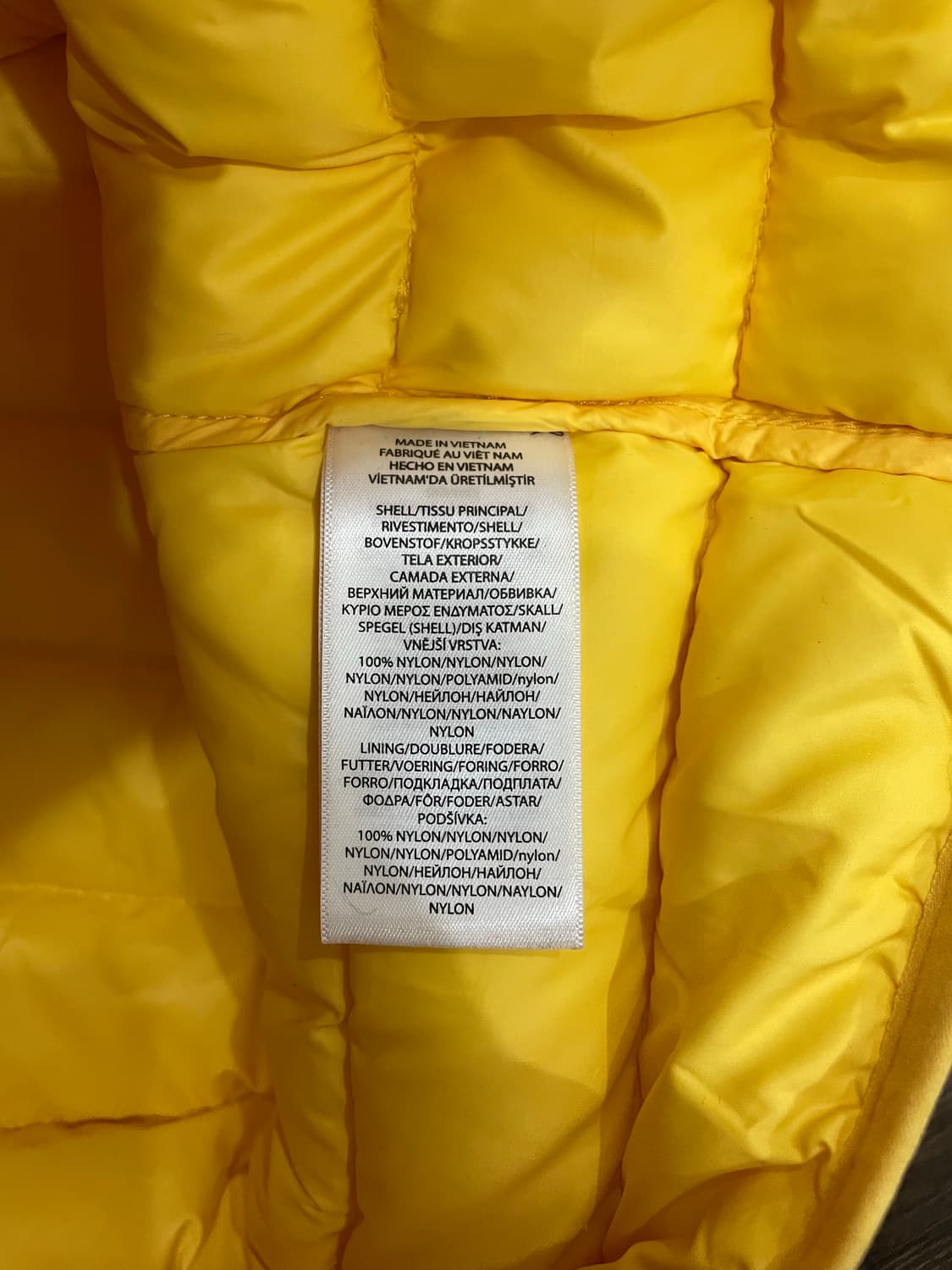 폴로 랄프로렌 다운 푸퍼 베스트 패딩조끼 옐로우 상품이미지8