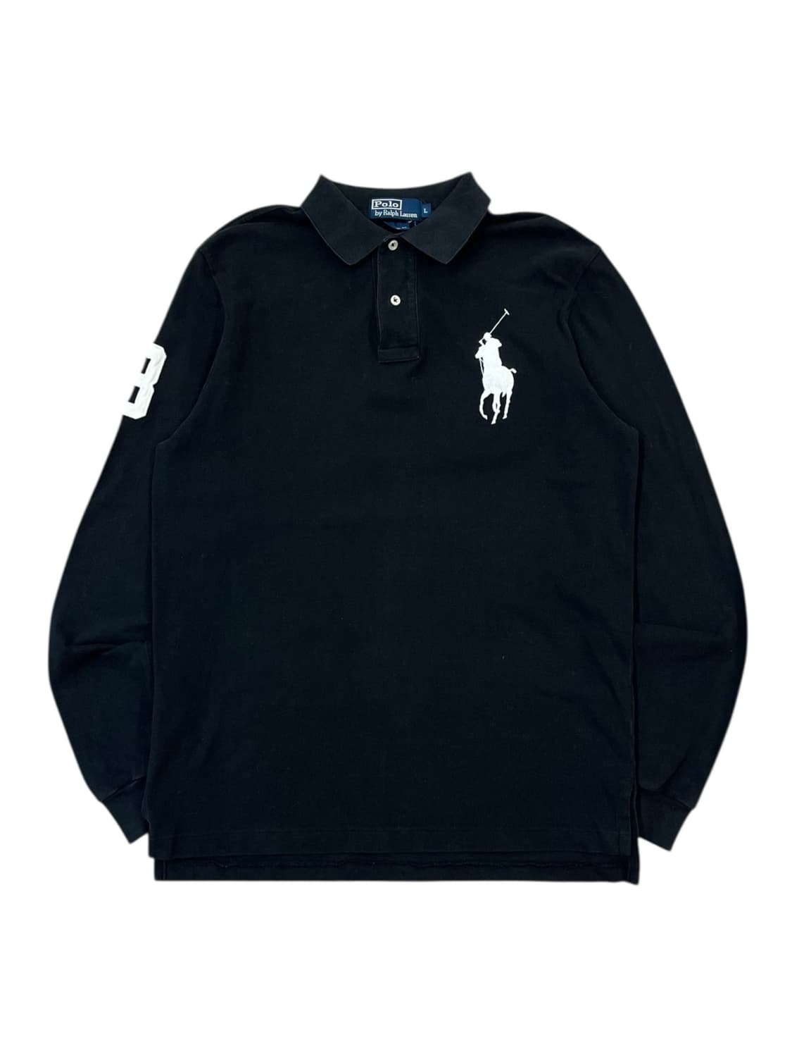 폴로 랄프로렌 빅포니 긴팔 카라티 블랙 L #csz1764 상품이미지3