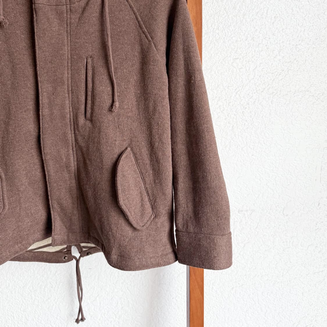 브라운 토프 후드 자켓 상품이미지4