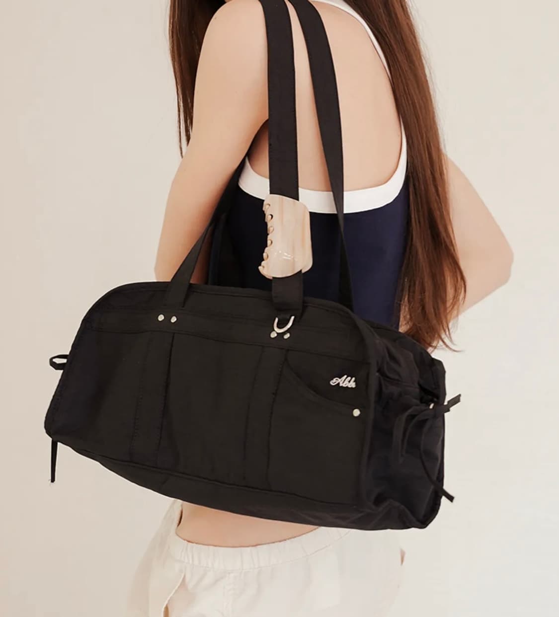 무신사 ) 숄더백 (아브르) 드리미 보스턴 숄더 블랙 상품이미지1