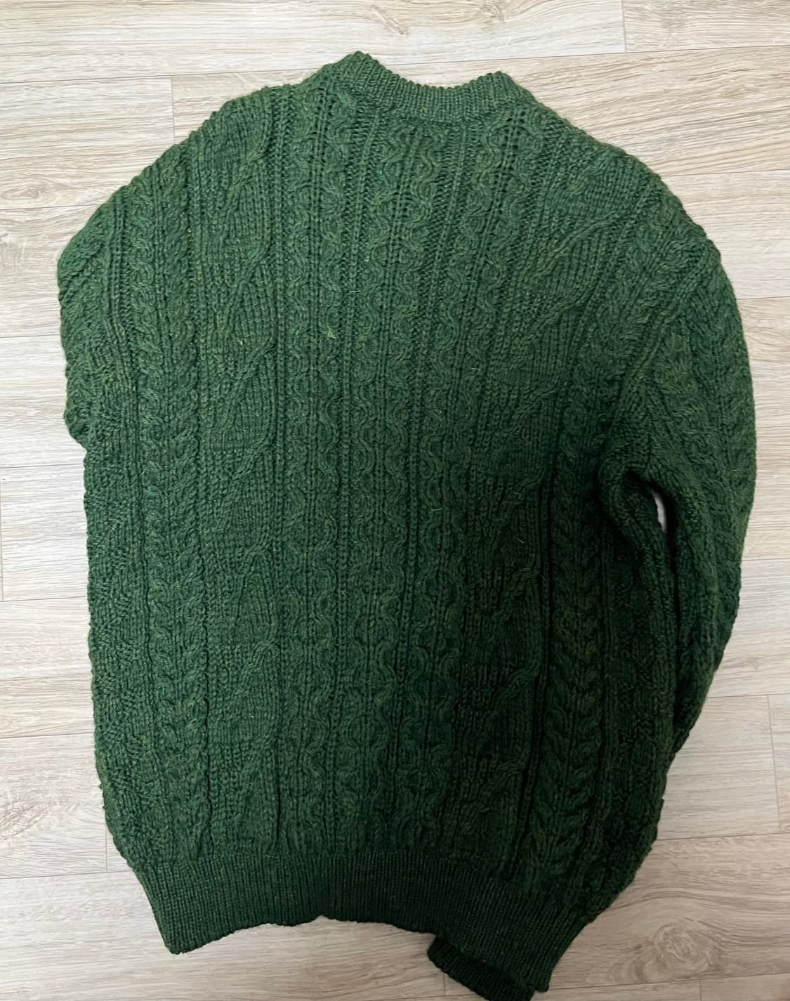 영국산 케리울른밀즈 멜란지 퓨어 울 가디건 40사이즈 상품이미지4