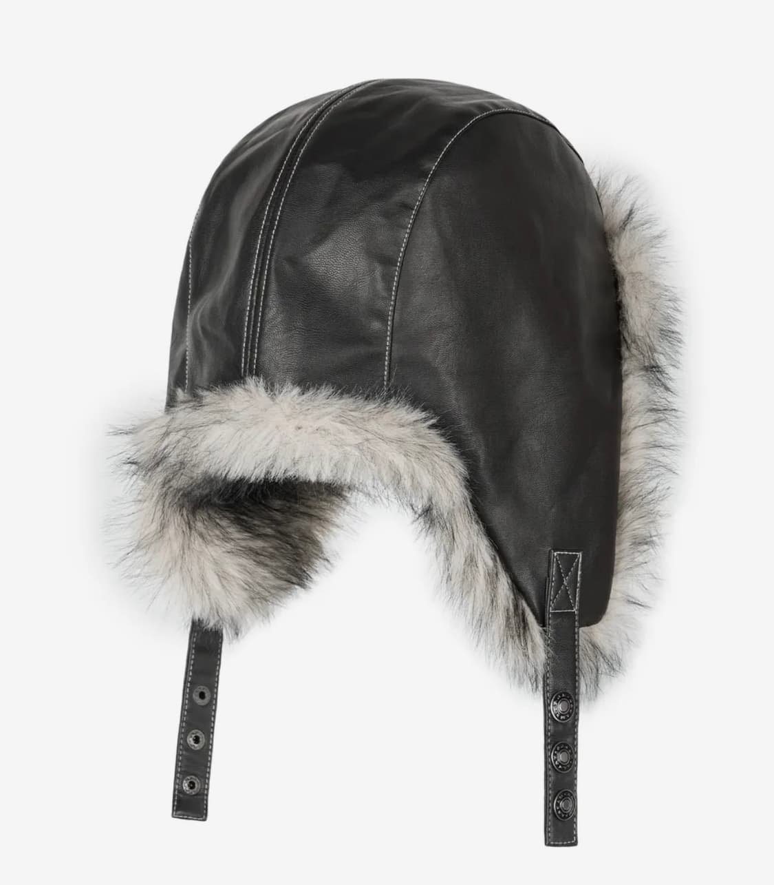 아캄 바이커 레더 이어플랩 트루퍼 햇 상품이미지2