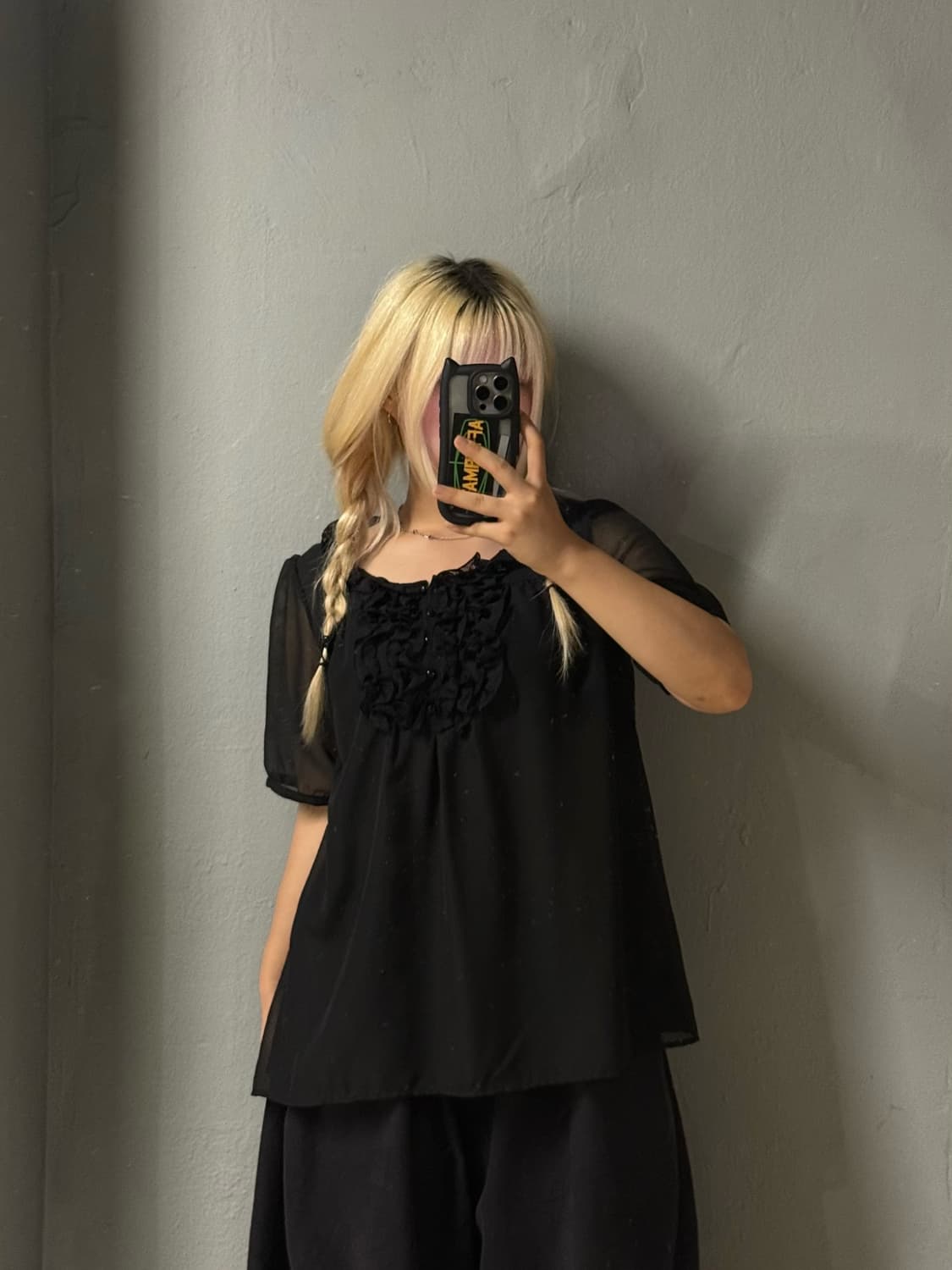 frill detail dot pattern blouse 상품이미지1