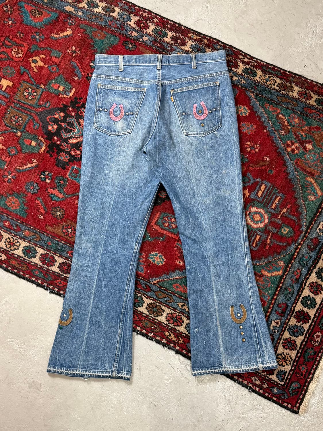 빅E 70's USA 빈티지 리바이스 646 벨바텀 부츠컷 오렌지탭 상품이미지3