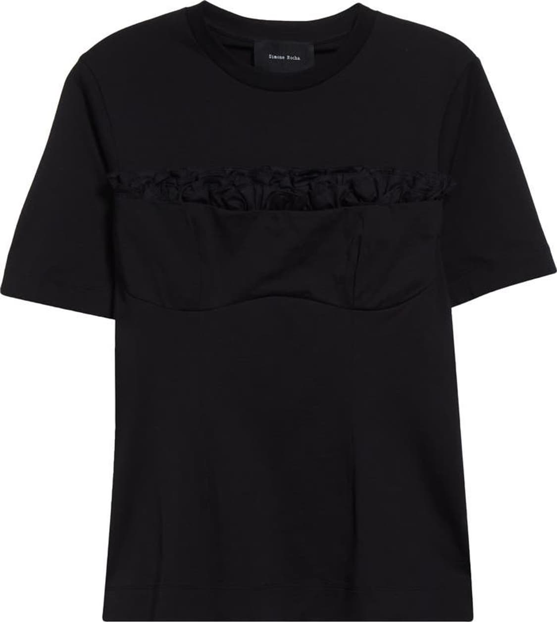 [S,M]시몬로샤 Balconette 러플 탑/블랙 상품이미지6