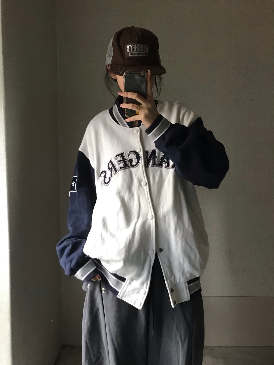 MLB 오버핏 바시티 자켓 상품이미지4