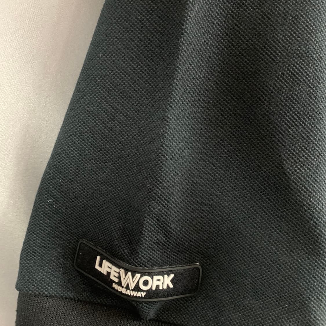 L 라이프워크 실리콘 라독 패치 오버핏 PK 반팔 카라티 상품이미지6