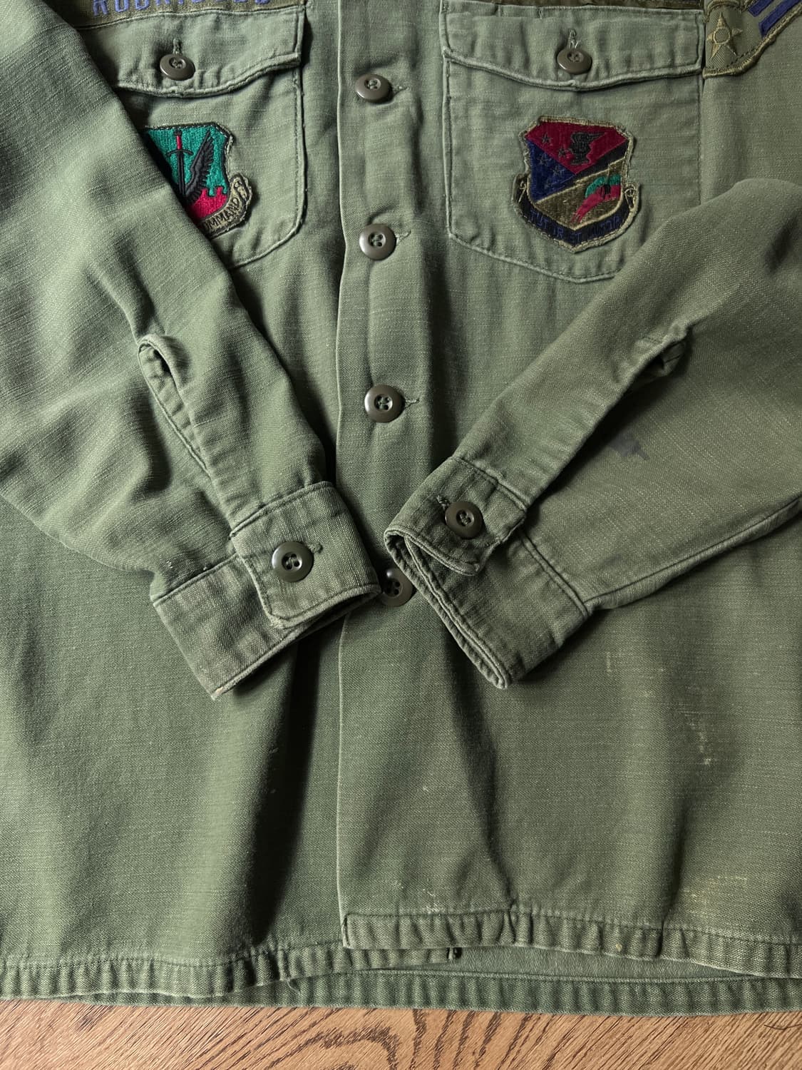 [M]70's 오리지널 미 공군 OG-107 셔츠 상품이미지5