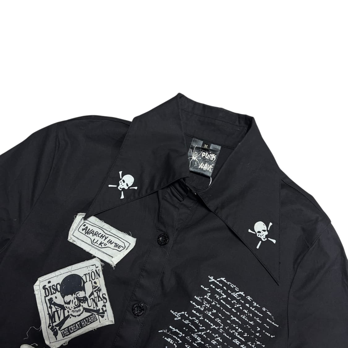 펑크 레이브 아일렛 스컬 펑크 반팔 셔츠 상품이미지5