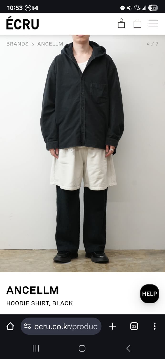 Ancellm 안셀름 후드 셔츠 [1] 상품이미지2