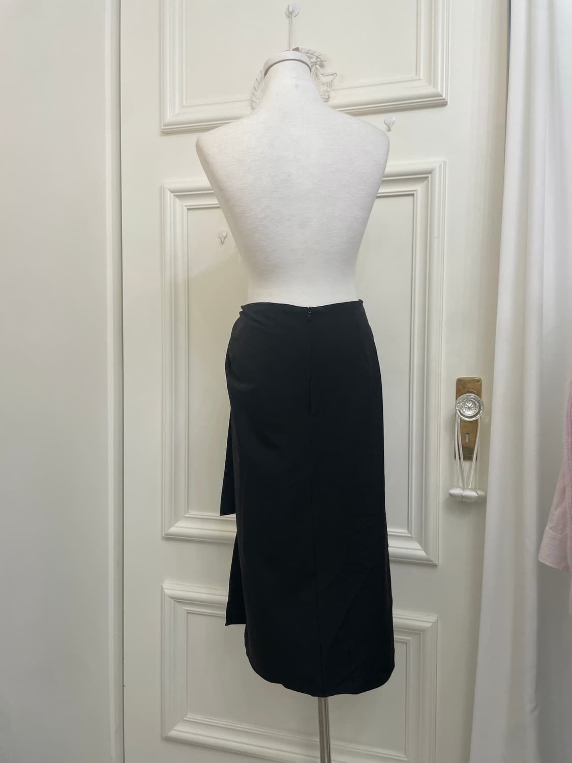 black bow draping point skirt 상품이미지3