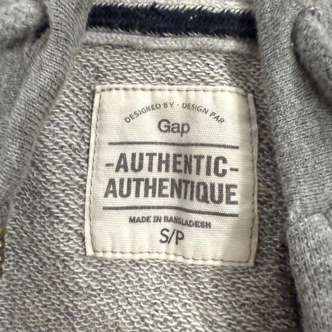 갭 그레이 레드 후드집업 상품이미지5