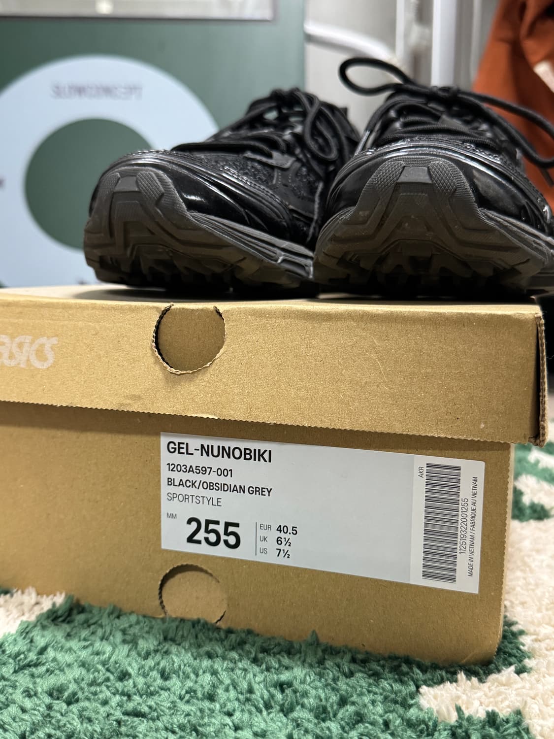 아식스 젤 누노비키 옵시디언 그레이 255 사이즈 상품이미지5