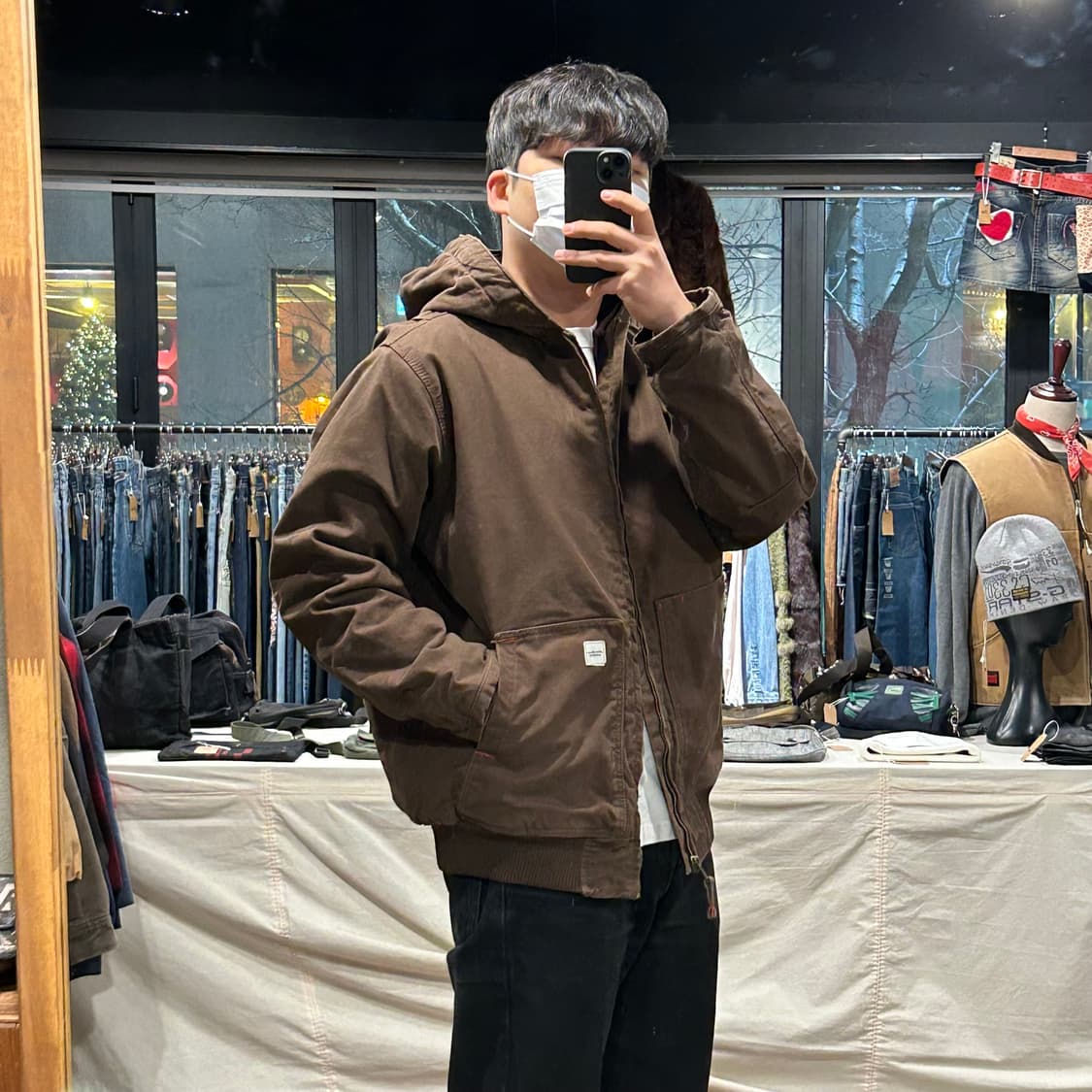 L) 에디바우어 워크웨어 덕캔버스 액티브 자켓 브라운 상품이미지10