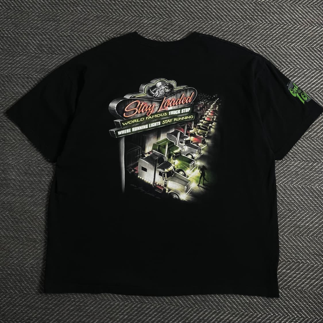 USA 빈티지 트럭 스탑 빅로고 반팔 티셔츠y 3778 상품이미지2