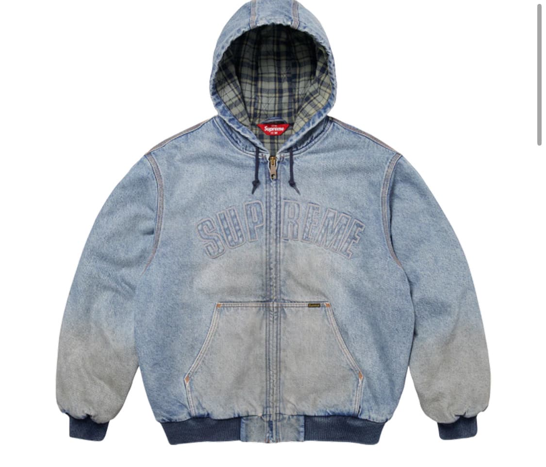 슈프림 후드 워크 자켓 데님 상품이미지1