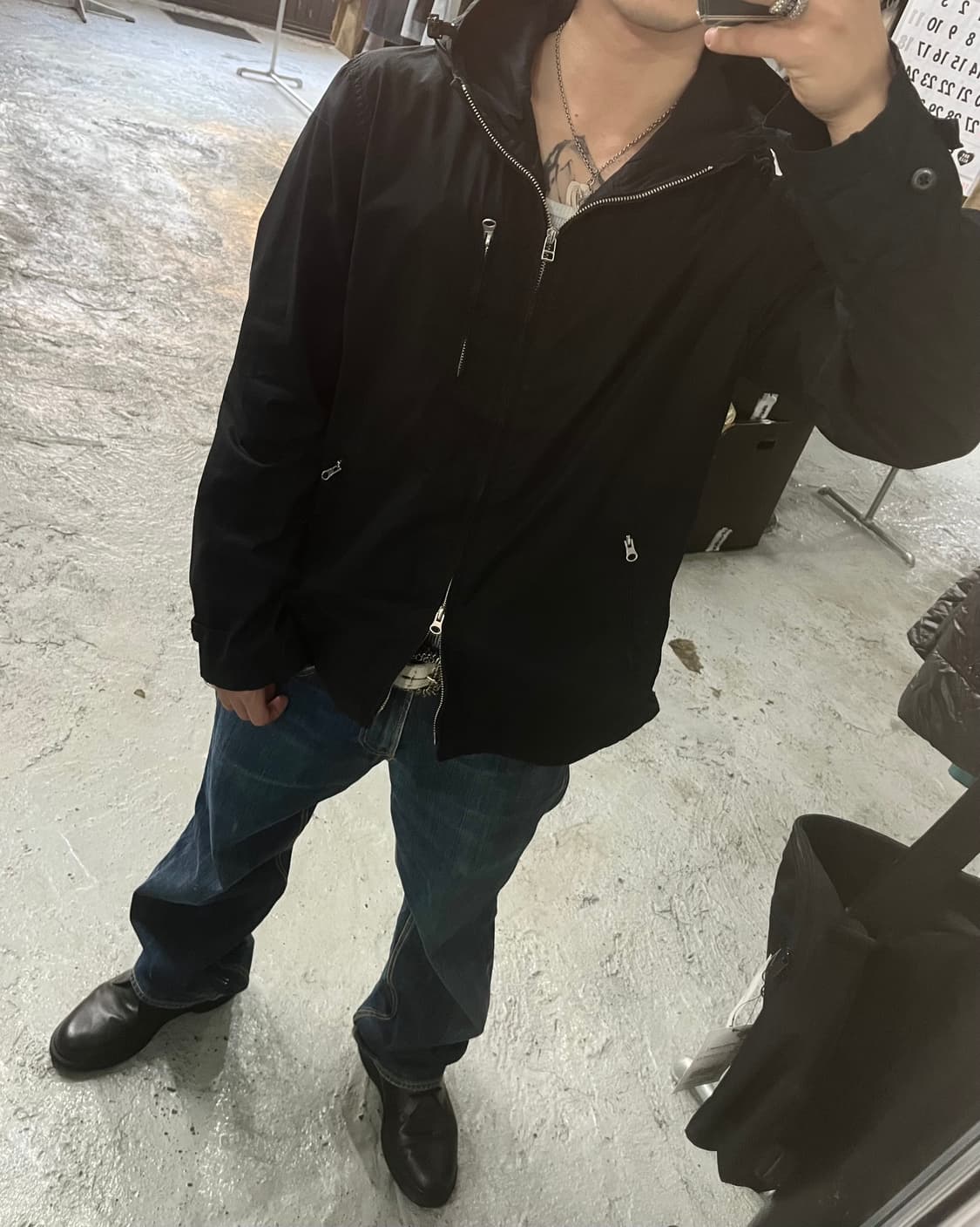 Back Number 2way zip hood jacket 상품이미지2