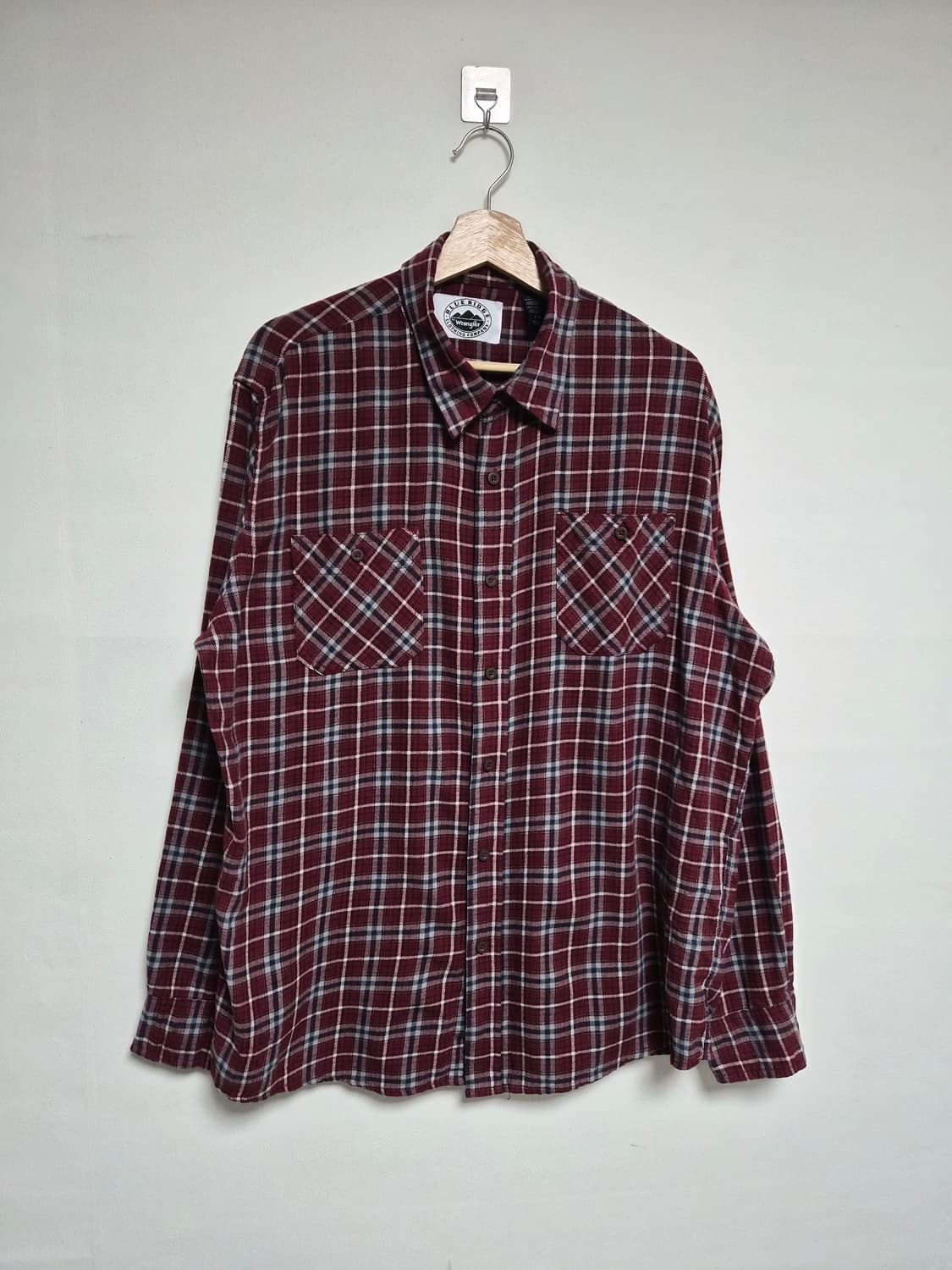 랭글러Wrangler 체크 플란넬 셔츠 L사이즈 - S309 상품이미지1