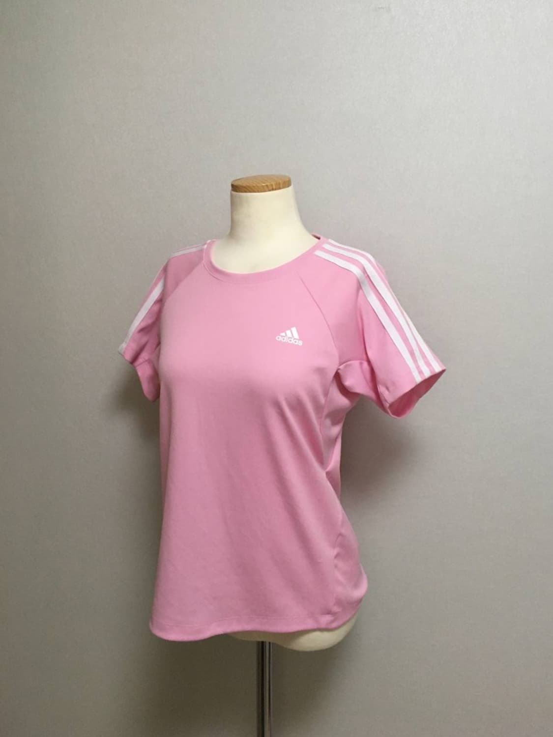 일본빈티지 쿨핑크 삼선 아디다스 반팔티 핀터깔 핑흰 상품이미지6