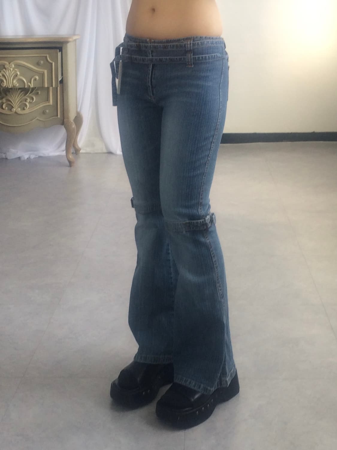 Belted denim pants 상품이미지6