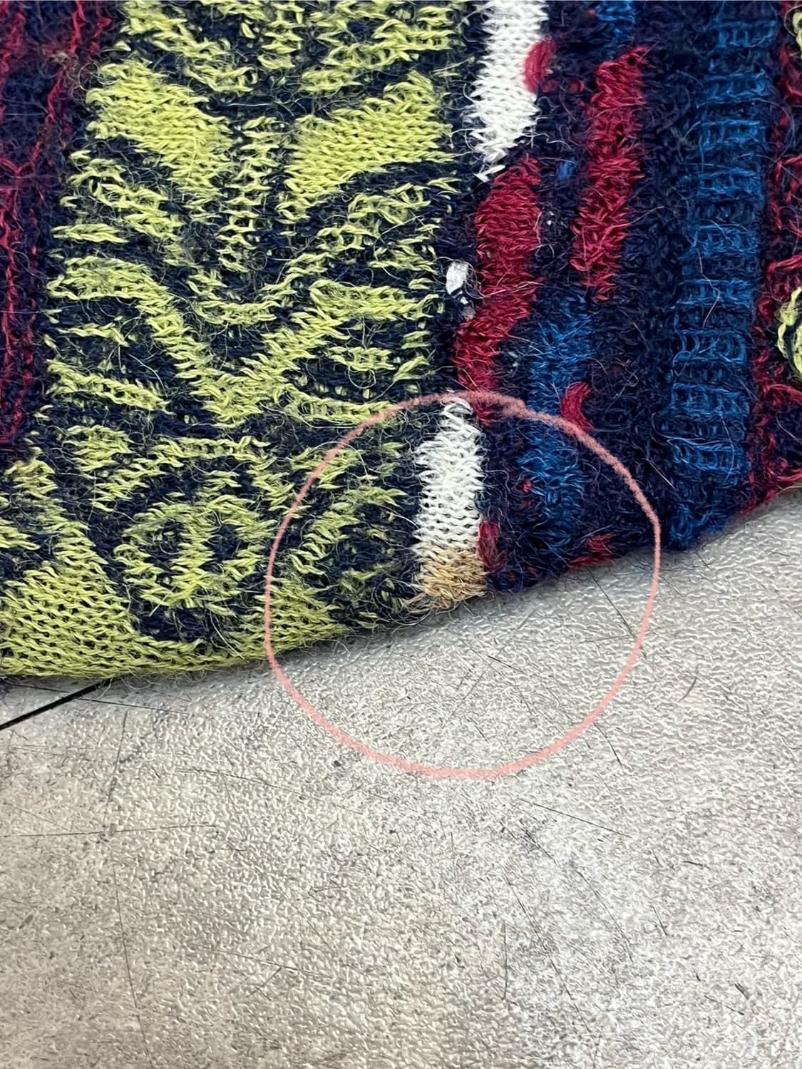 쿠지 케이블 니트 스웨터 네이비 M #csz2761 상품이미지8