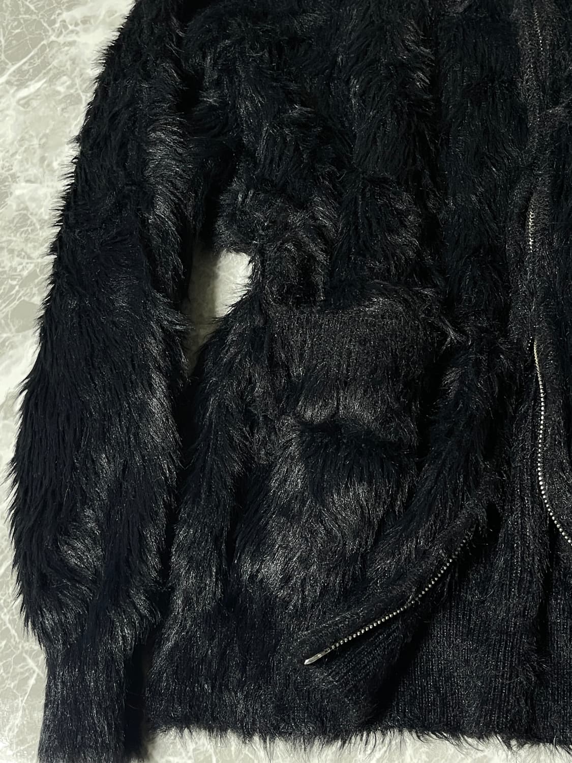 (Unknown)fur 2way zip up hoody 상품이미지4