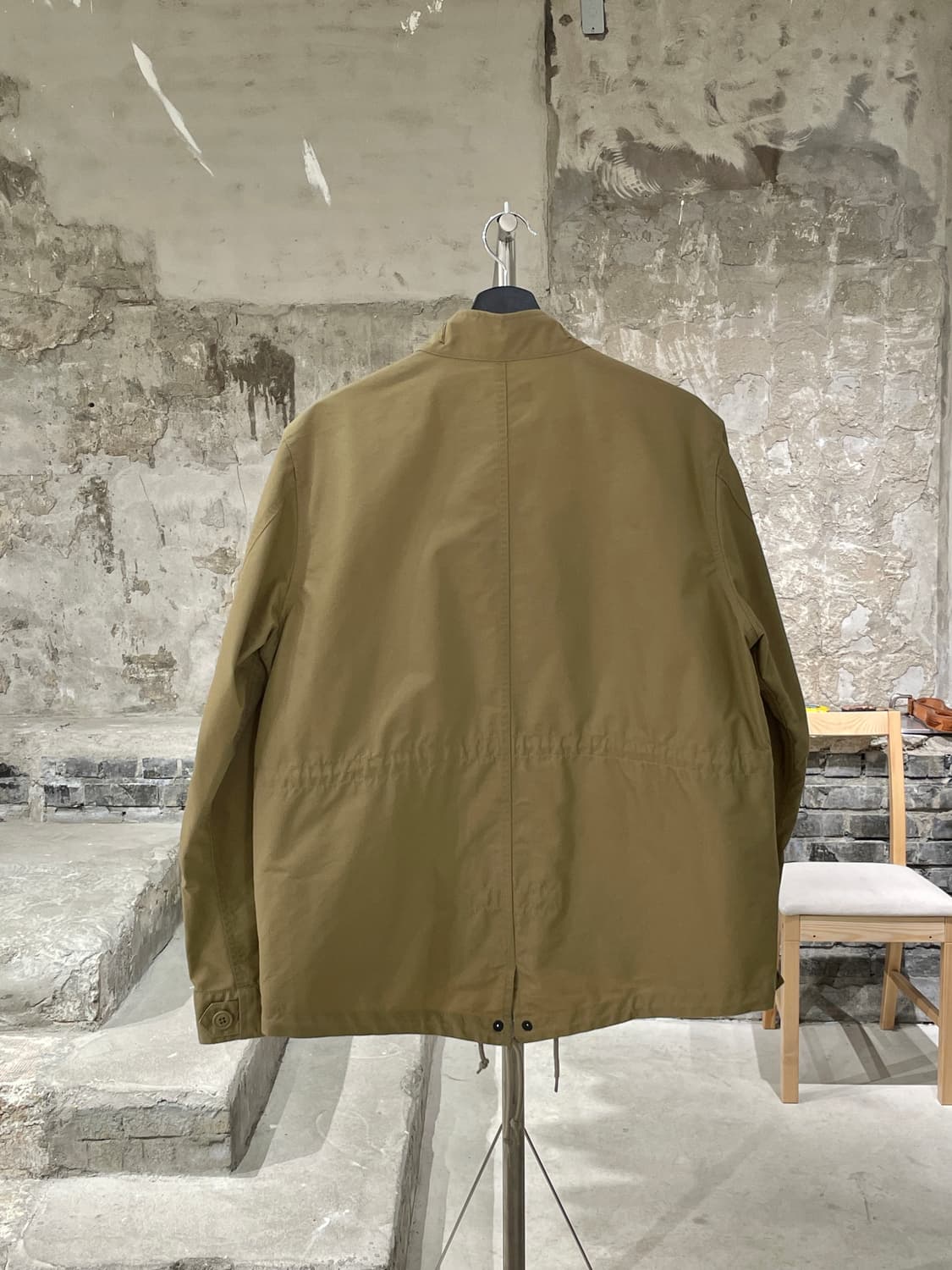 프레드 페리 베이지 로고 히든 집업 코튼 자켓 상품이미지6