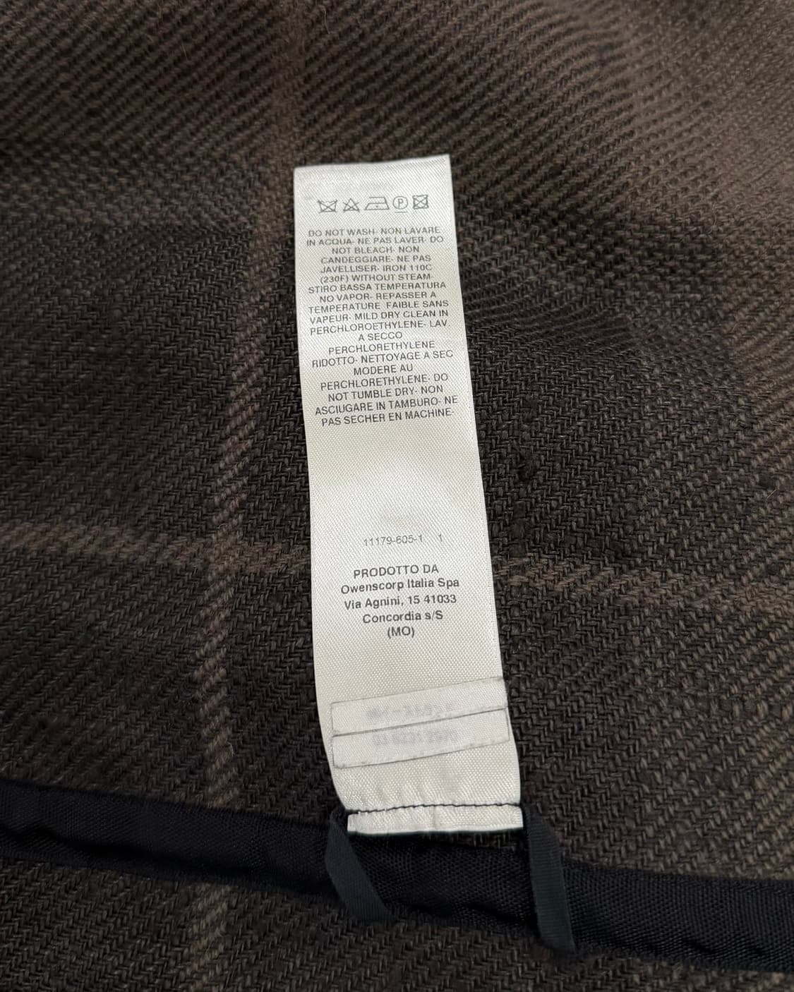 릭오웬스 카키브라운 fw18 체크 미디 원피스 상품이미지9