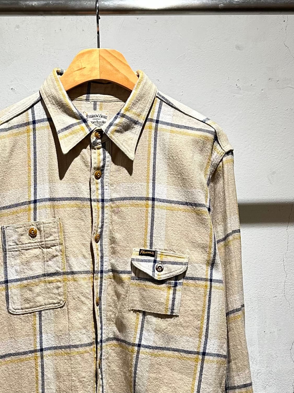 Pherrows Light Fannel Check Shirt 상품이미지2