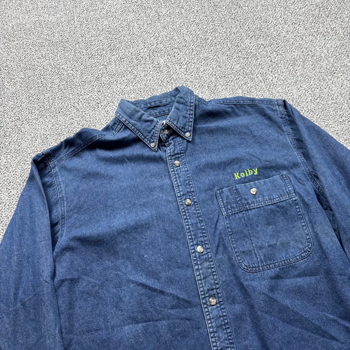 랭글러 USA 00s 자수 워크 데님 셔츠 상품이미지3