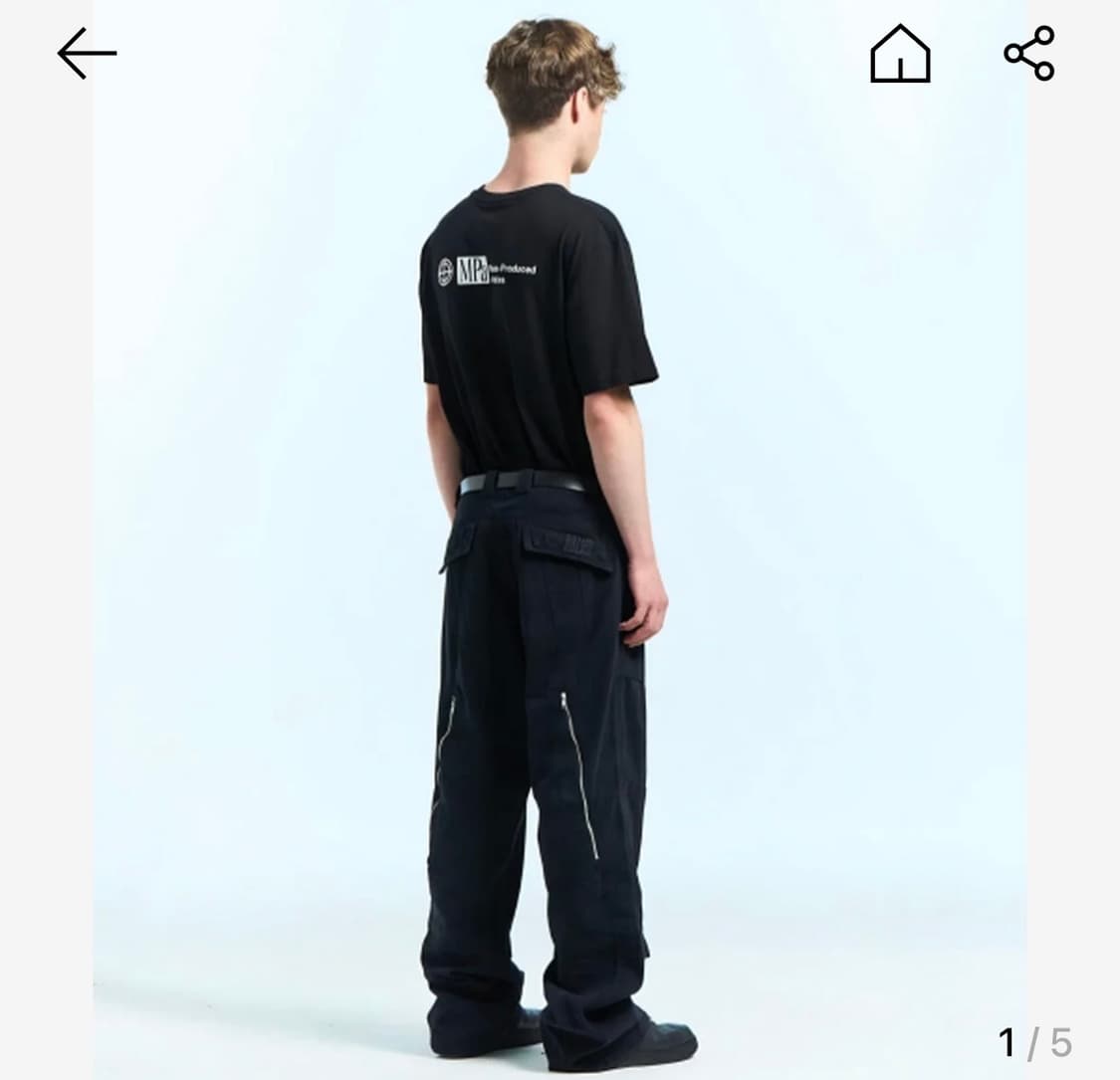 플라스틱프로덕트 지퍼팬츠 상품이미지1