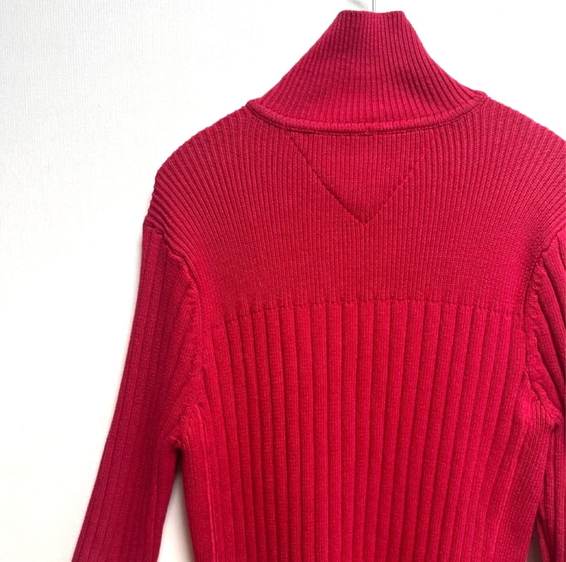 [ 타미힐피거 ] 어센틱 클래식 어페럴 레드 니트 집업  상품이미지4