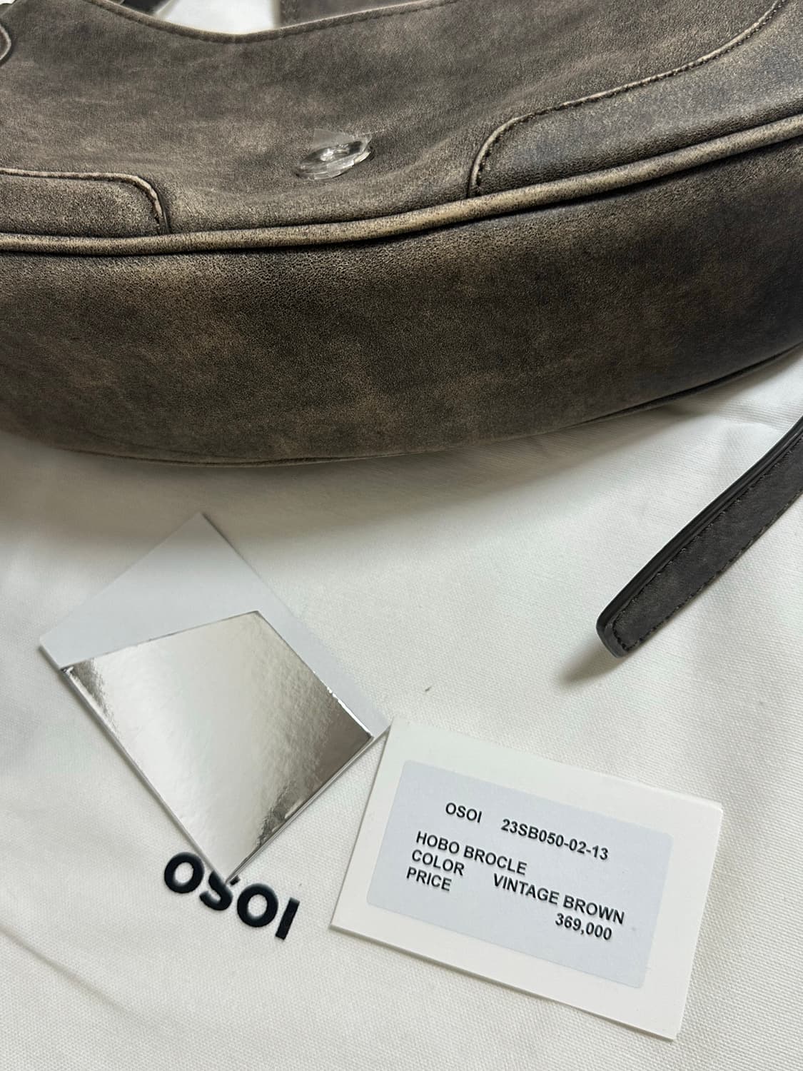 오소이 호보백 HOBO BROCLE _ VINTAGE BROWN 상품이미지8