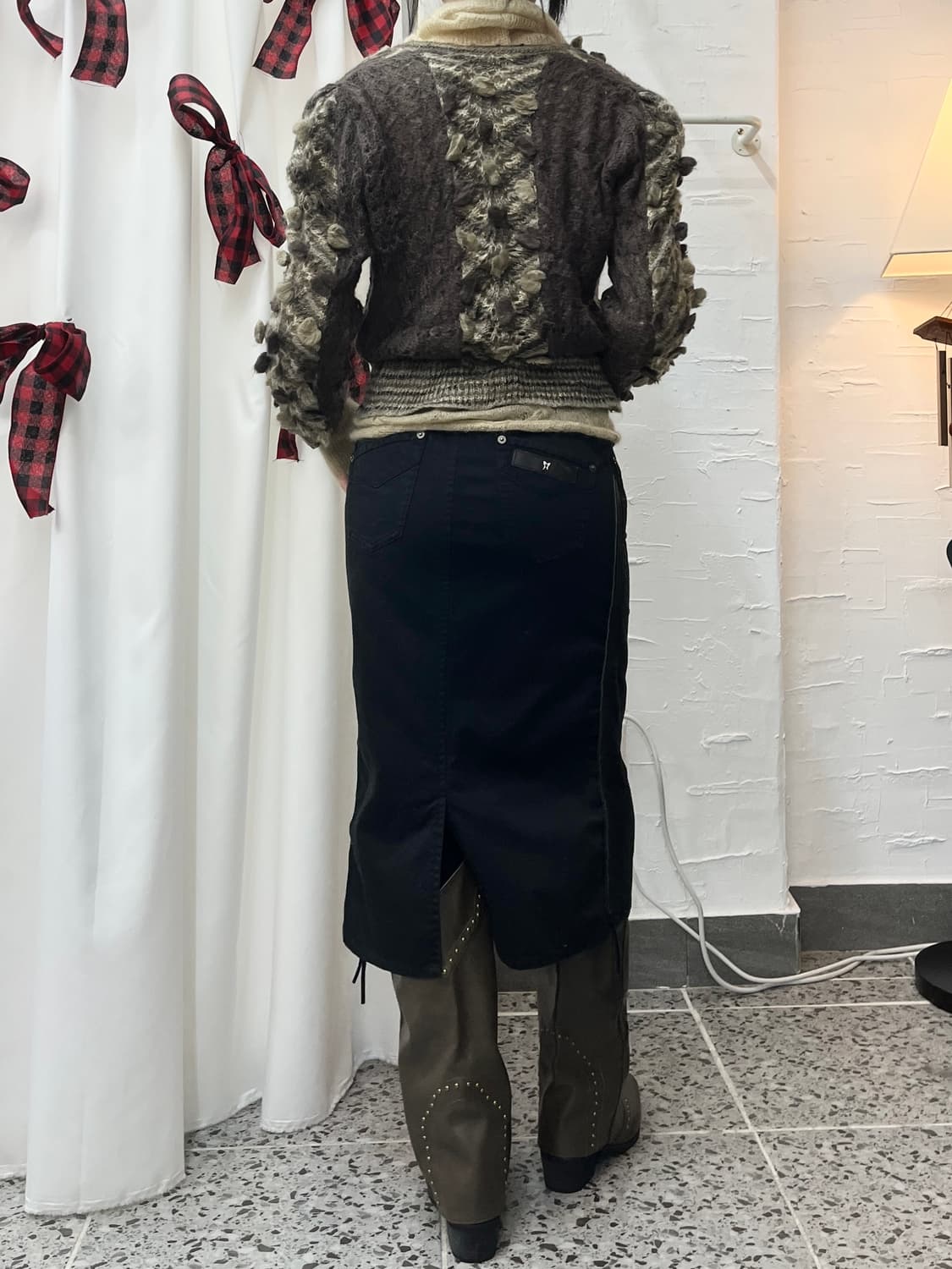 Boho brown cardigan 상품이미지4