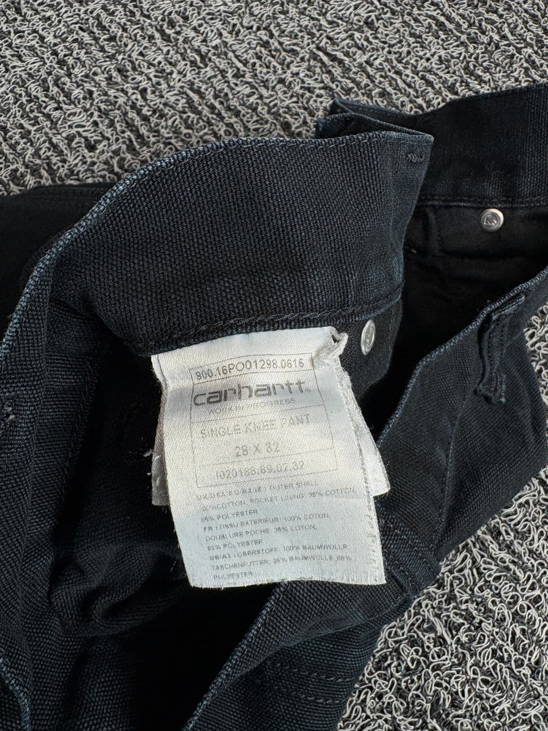 칼하트 오리지날 타이다이 더블니 워크 카펜터 팬츠 2189 상품이미지4