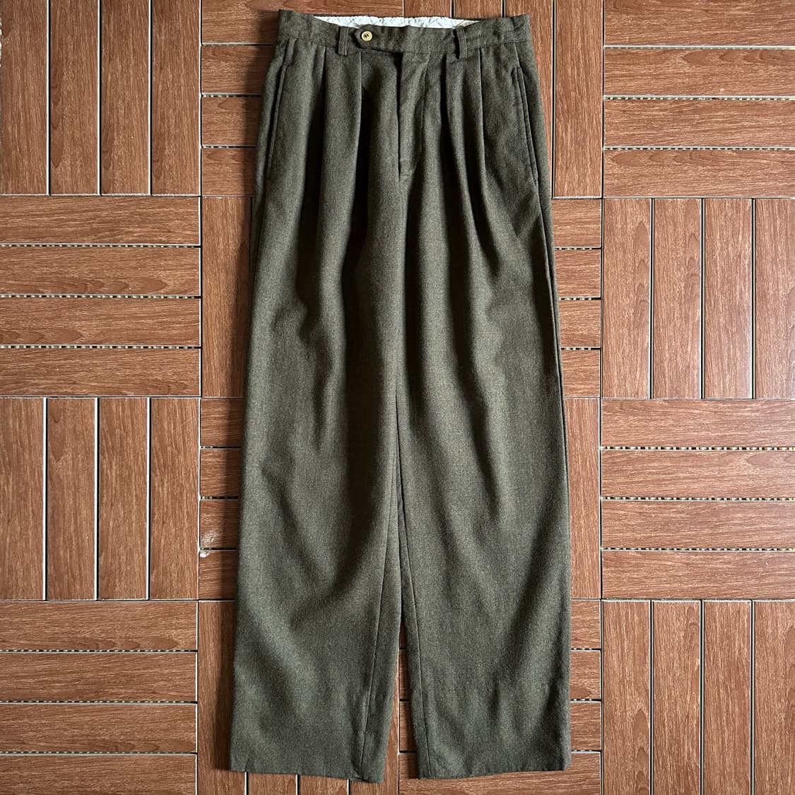 Emporio Armani two-tuck wool trouser 상품이미지1