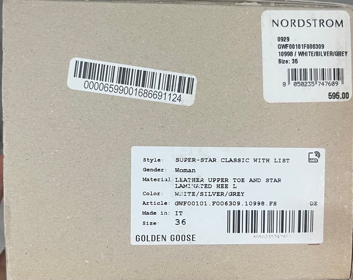 새상품) 골든구스 슈퍼스타 클래식 위드리스트 36 상품이미지7