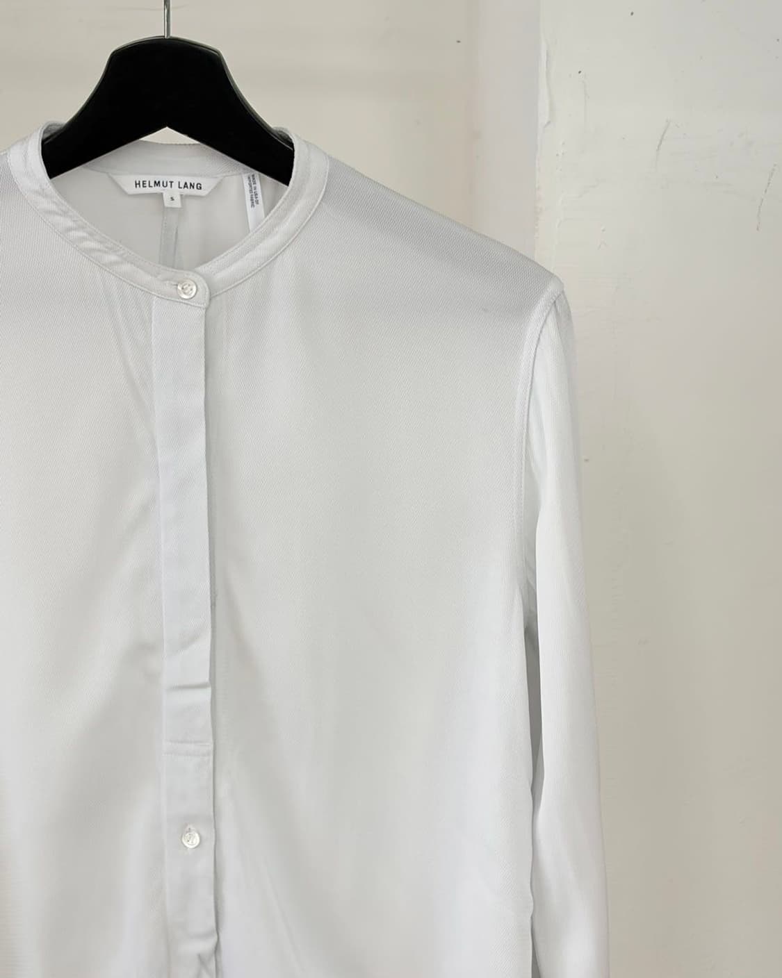 헬무트랭 화이트 레이온 드로스트링 셔츠  상품이미지3