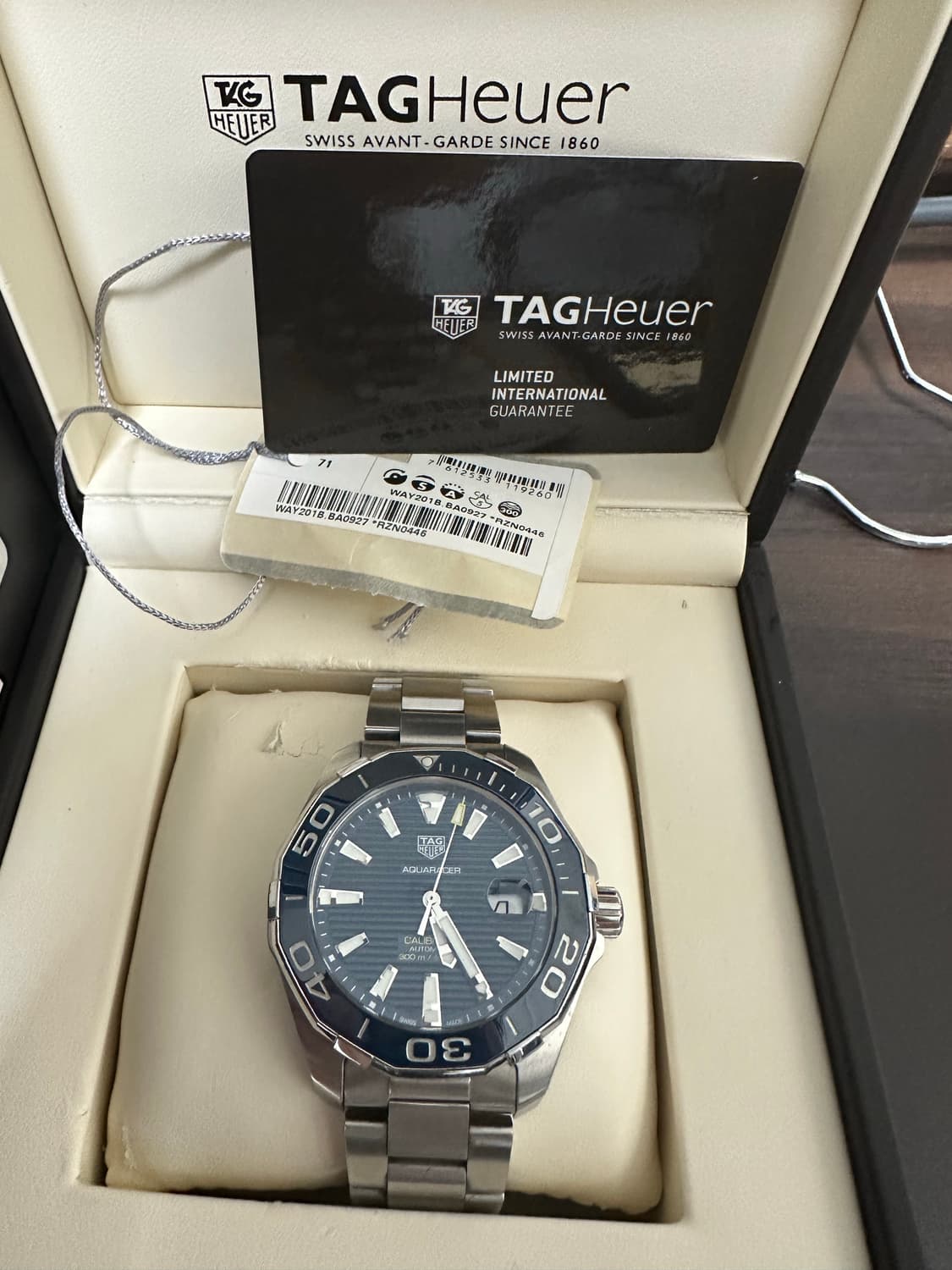 태그호이어 아쿠아레이서 오토매틱 청판 상품이미지1