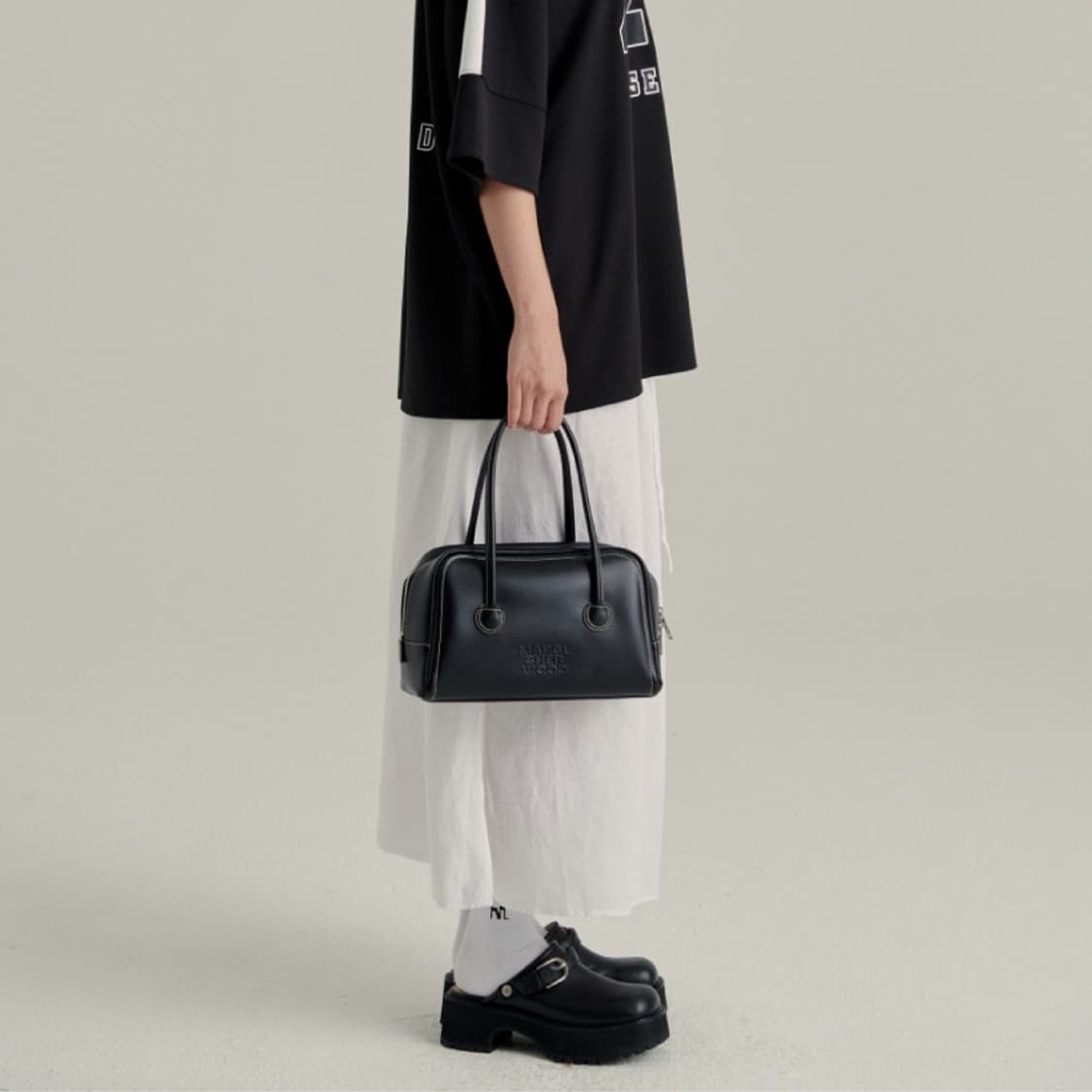 마지셔우드 소프트토트 블랙 플레인(소가죽) 상품이미지3