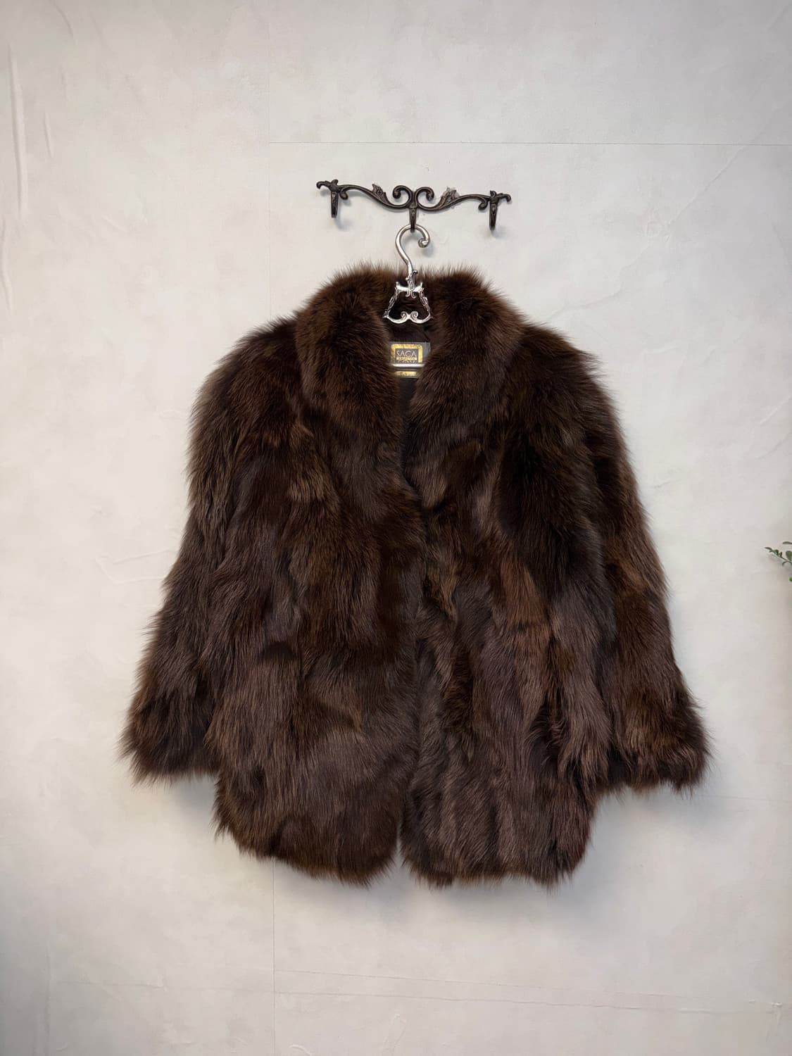 SAGA fox mixed brown fox fur coat jacket 상품이미지1