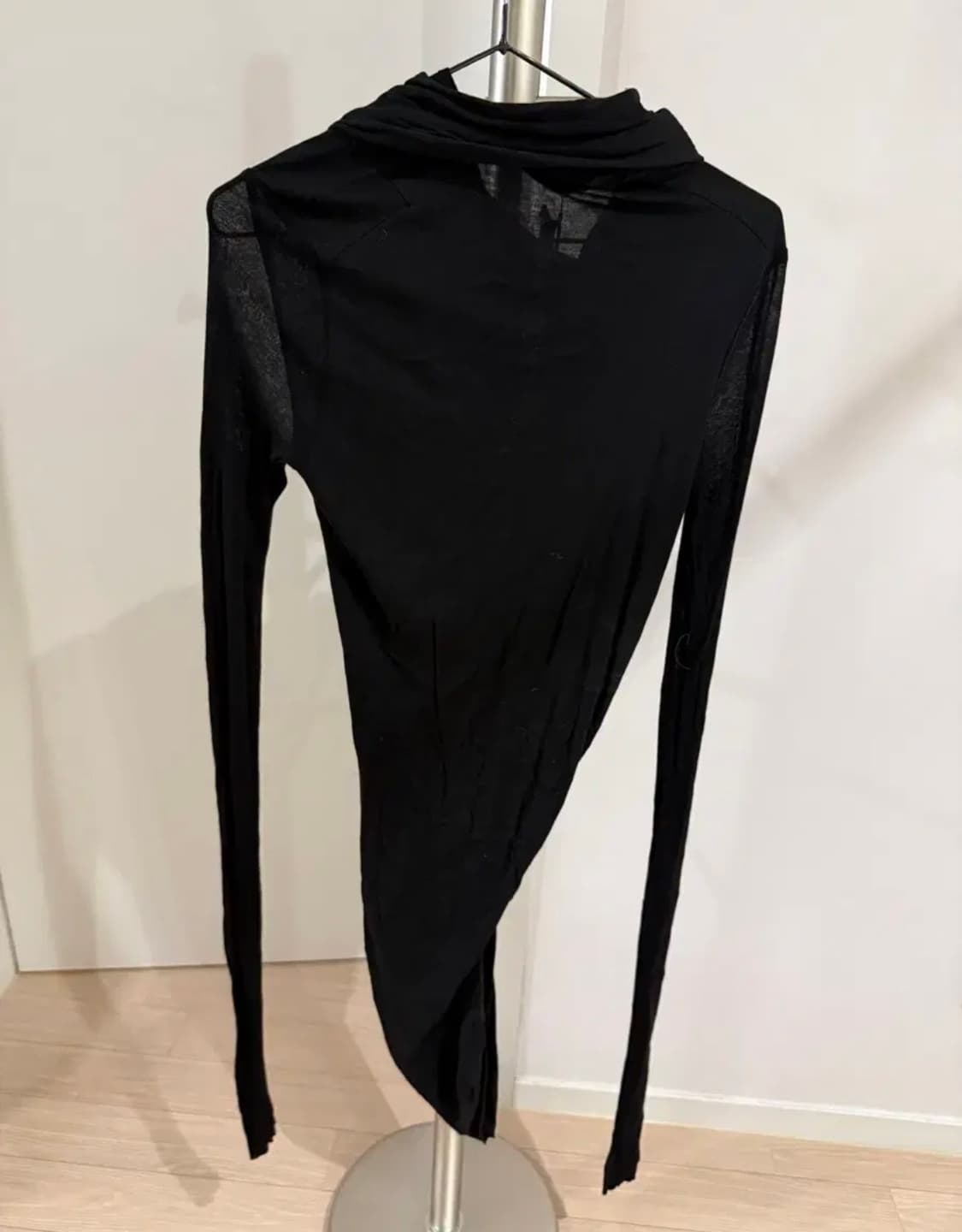 릭오웬스 드레이프 티셔츠 40 블랙 상품이미지2