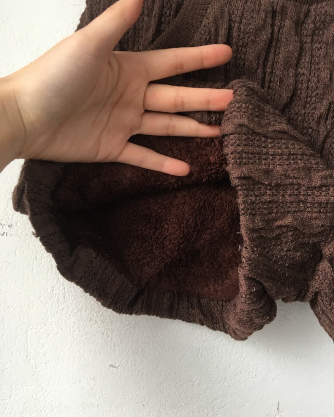 Cable pattern knit short 상품이미지3