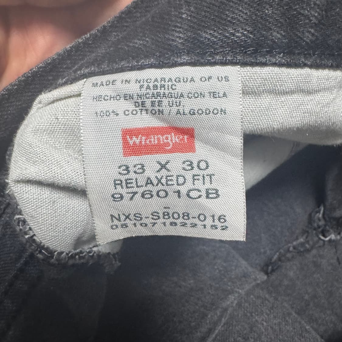 랭글러 후면 아트피스 데님팬츠 상품이미지4