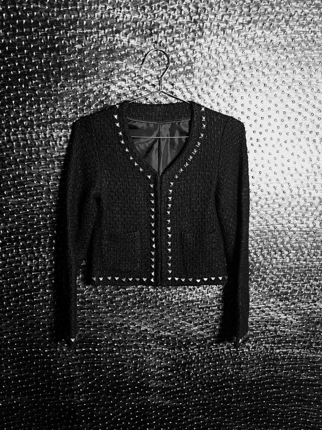 스터드 트위드 자켓 상품이미지1